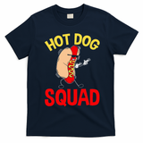 Funny Hot Dog Squad Hot Dog T-Shirt - Navy Blue