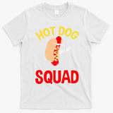 Funny Hot Dog Squad Hot Dog T-Shirt - White