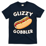 Funny Hot Dog Glizzy Gobbler Number One Glizzy Gladiator T-Shirt - Navy Blue