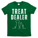 Funny Humor Dog Treat Dealer Dog Owner Dog Treats Dog Lover Pet Lover T-Shirt - Irish Green