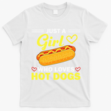 Funny Hot Dog Design Hot Dog Lovers T-Shirt - White