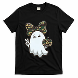 Funny Hello Hunting Season Halloween Camouflage Camo Ghost T-Shirt - Black