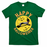 Funny Happy Halloweiner Dachshund Lover T-Shirt - Irish Green