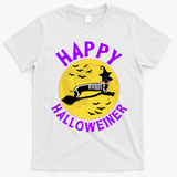 Funny Happy Halloweiner Dachshund Lover T-Shirt - White