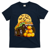 Funny Halloween Monster Truck T-Shirt - Navy