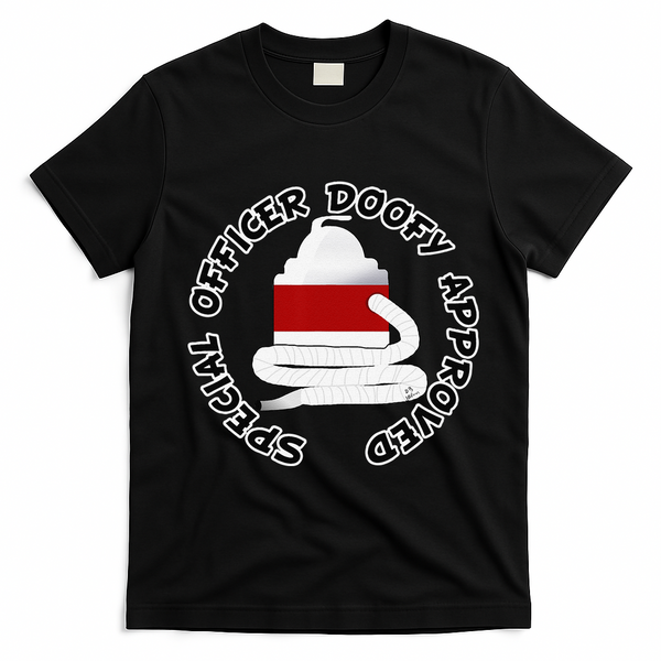 Funny Halloween Officer Doofy Costume Halloween Gift T-Shirt - Black