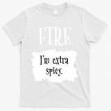 Fire Hot Packet Halloween Taco Im Extra Spicy Costume T-Shirt - White