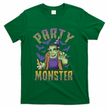 Funny Halloween Party Monster Frankenstein T-Shirt - Green