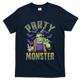 Funny Halloween Party Monster Frankenstein T-Shirt - Navy