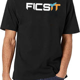FICSIT Satisfactory Logo Classic Black T-Shirt - White