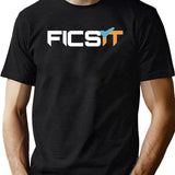 FICSIT Satisfactory Logo Classic Black T-Shirt - Green