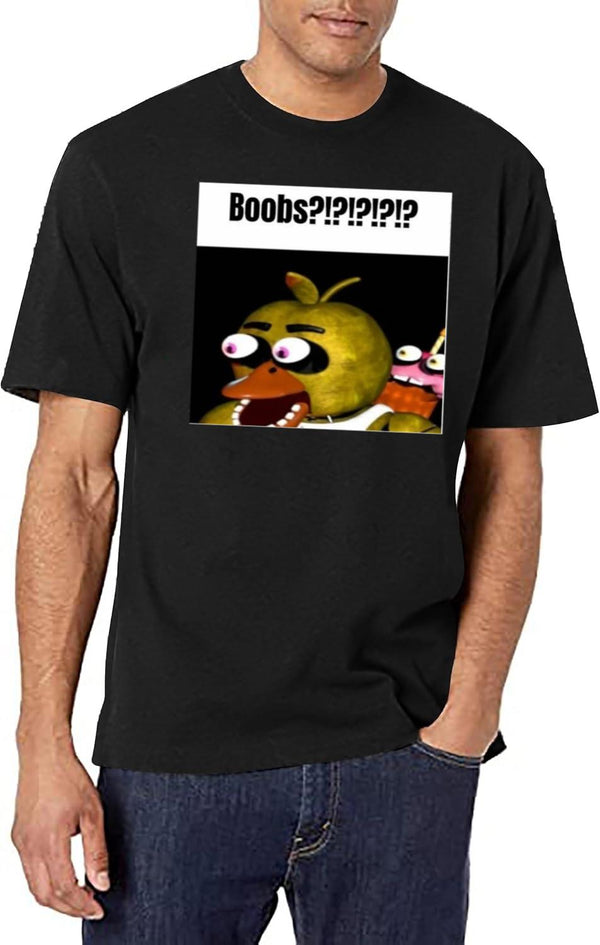 Fnaf Bonnie Balls Meme Black T-Shirt - White