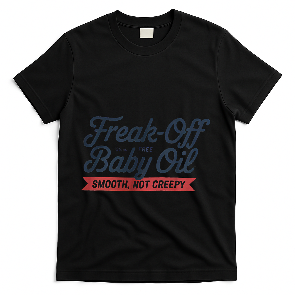 Freak Off Free Baby Oil Funny Halloween T-Shirt - Black