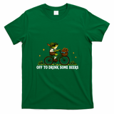 Funny Oktoberfest Frog Pretzel German Beer Fest Drinking Squad Gift T-Shirt - Irish Green