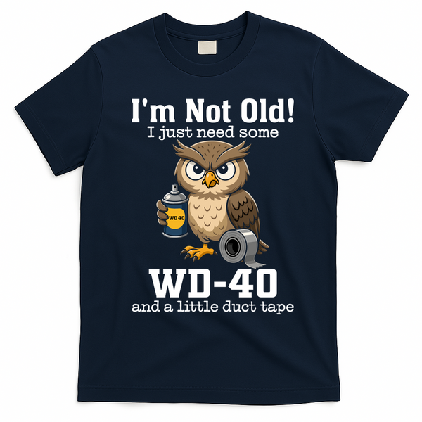 Funny Owl Meme WD-40 And Duct Tape T-Shirt - Navy Blue