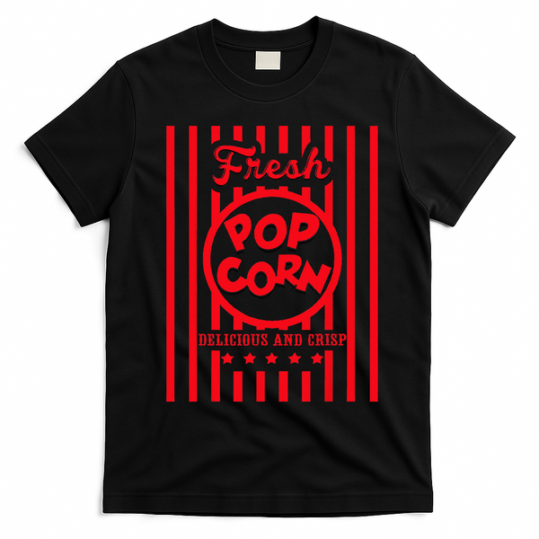 FRESH Popcorn Costume For Halloween T-Shirt - Black