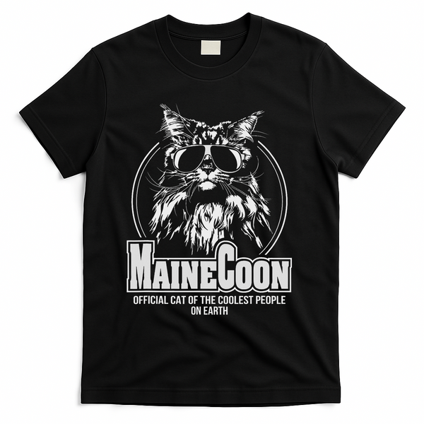 Funny Proud Maine Coon Cool Cat Gift T-Shirt - Black