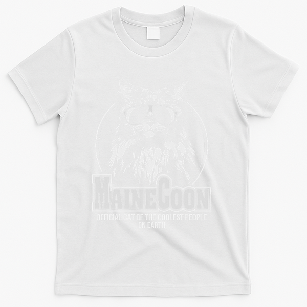 Funny Proud Maine Coon Cool Cat Gift T-Shirt - White