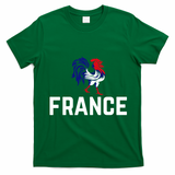 French Rooster France Country Flag T-Shirt - Irish Green