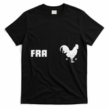 French Rooster Proud France Fans FRA T-Shirt - Black