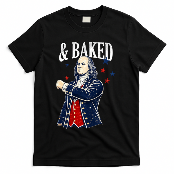 Funny Shake And Bake 4th Of July Couple Matching T-Shirt - Black
