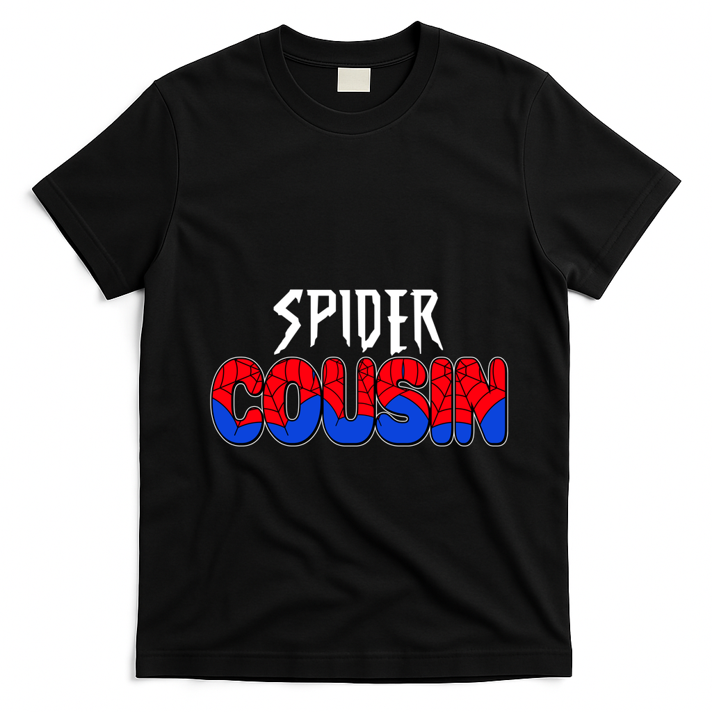Funny Spider Cousin Matching Family Shirts T-Shirt - Black