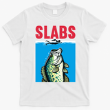 Funny Slabs Famous Shark Movie Parody Crappie Fishing T-Shirt - White