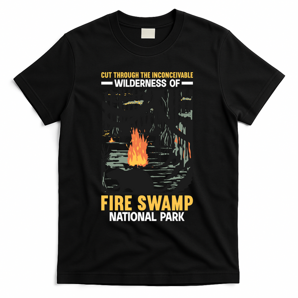 Fire Swamp National Park T-Shirt - Black