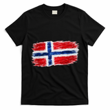 Football Soccer Norway Flag World Fan T-Shirt - Black