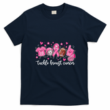 Football Tackle Breast Cancer T-Shirt - Navy Blue