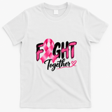 Fight Together Breast Cancer Awareness T-Shirt - White