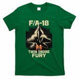 F/A-18 Twin Engine Fury T-Shirt - Green