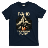 F/A-18 Twin Engine Fury T-Shirt - Navy
