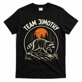 Funny Team Jimothy Raccoon Wilderness T-Shirt - Black