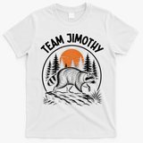 Funny Team Jimothy Raccoon Wilderness T-Shirt - White