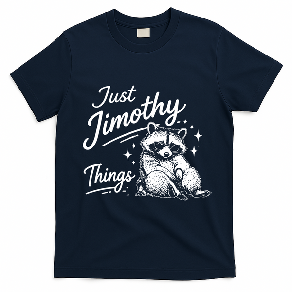 Funny Vintage Just Jimothy Things T-Shirt - Navy Blue