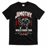 Funny Vintage Rock Tour Jimothy World Chaos Tour 2026 T-Shirt - Black