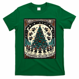 Funny Witches Summoning The Holiday Spirit Spooky Christmas T-Shirt - Irish Green