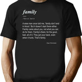 Family Don't End in Blood Black T-Shirt - Black