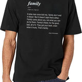 Family Don't End in Blood Black T-Shirt - White