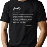 Family Don't End in Blood Black T-Shirt - Green