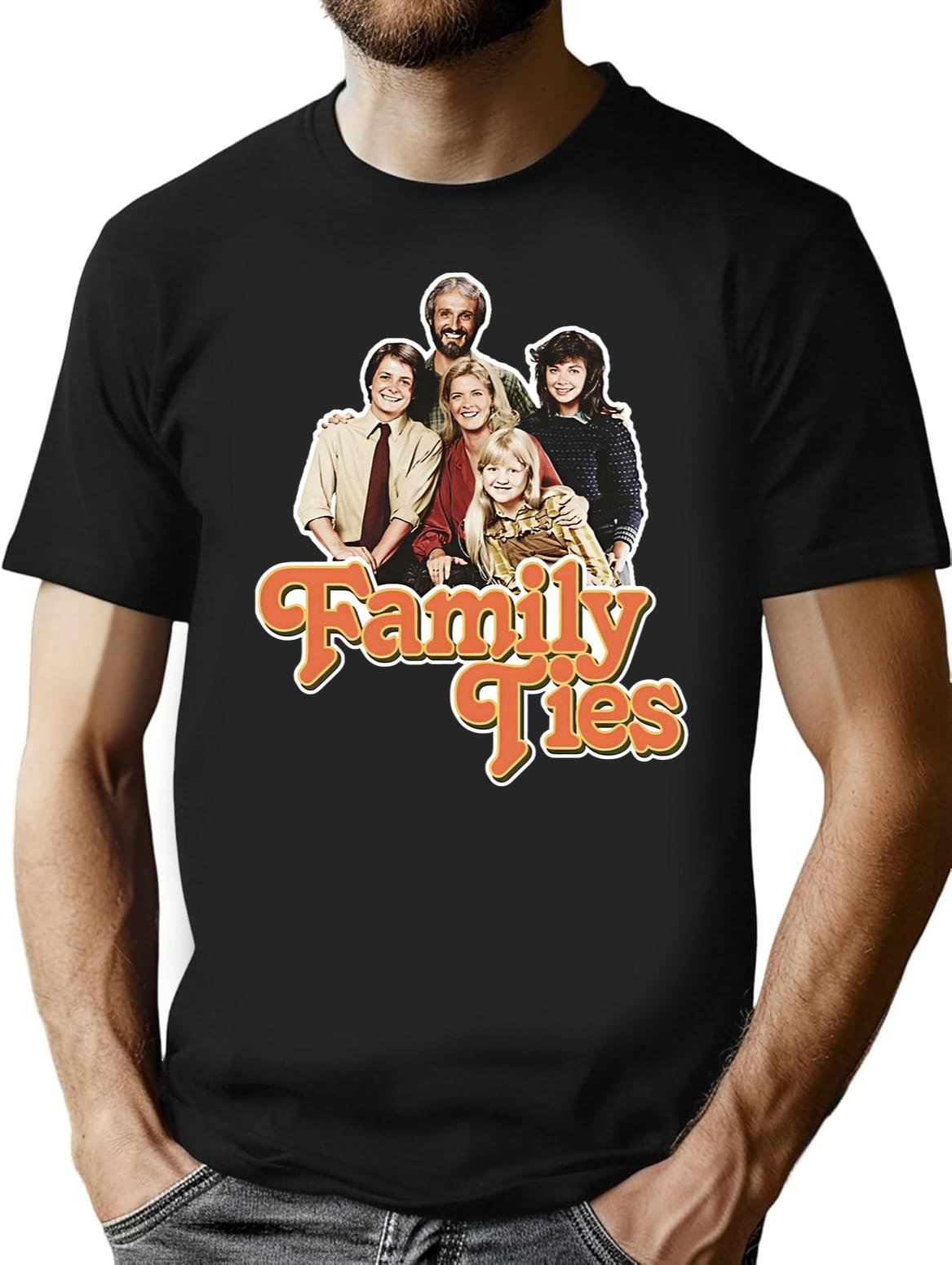 Family Ties Essential Black T-Shirt T-Shirt - Black