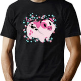 Fat Nuggets - Hazbin Hotel Black T-Shirt - Green