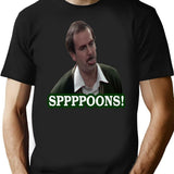 Fawlty Towers Sppppoons Black T-Shirt - Black