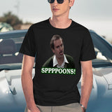 Fawlty Towers Sppppoons Black T-Shirt - Navy