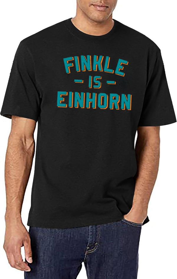 Finkle Is Einhorn Black T-Shirt - White
