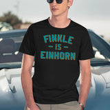 Finkle Is Einhorn Black T-Shirt - Navy