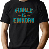 Finkle Is Einhorn Black T-Shirt - Green