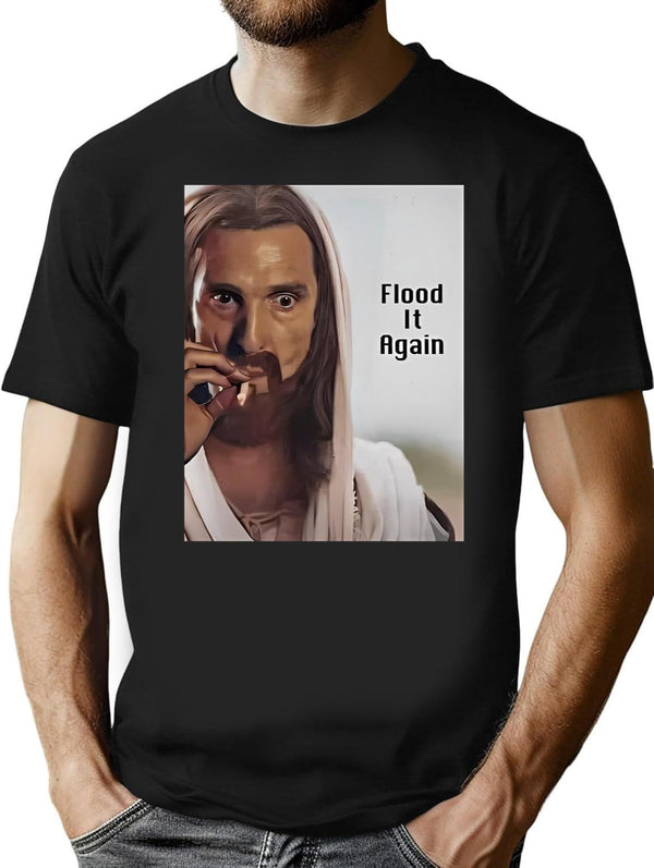 Flood It Again Black T-Shirt - Black
