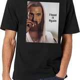Flood It Again Black T-Shirt - White